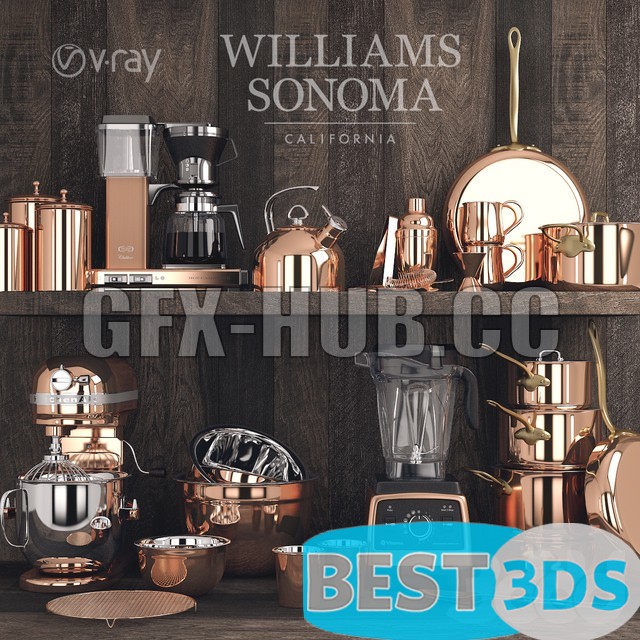 Williams Sonoma Copper Set