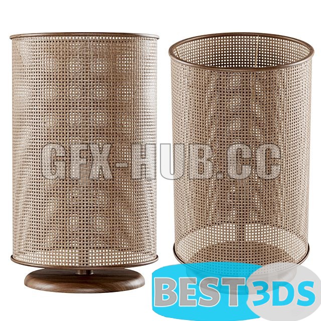 Lampe de table en rotin — L500