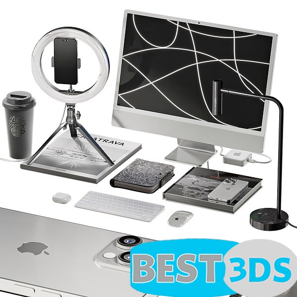 Modèle 3D de Workplace Decor