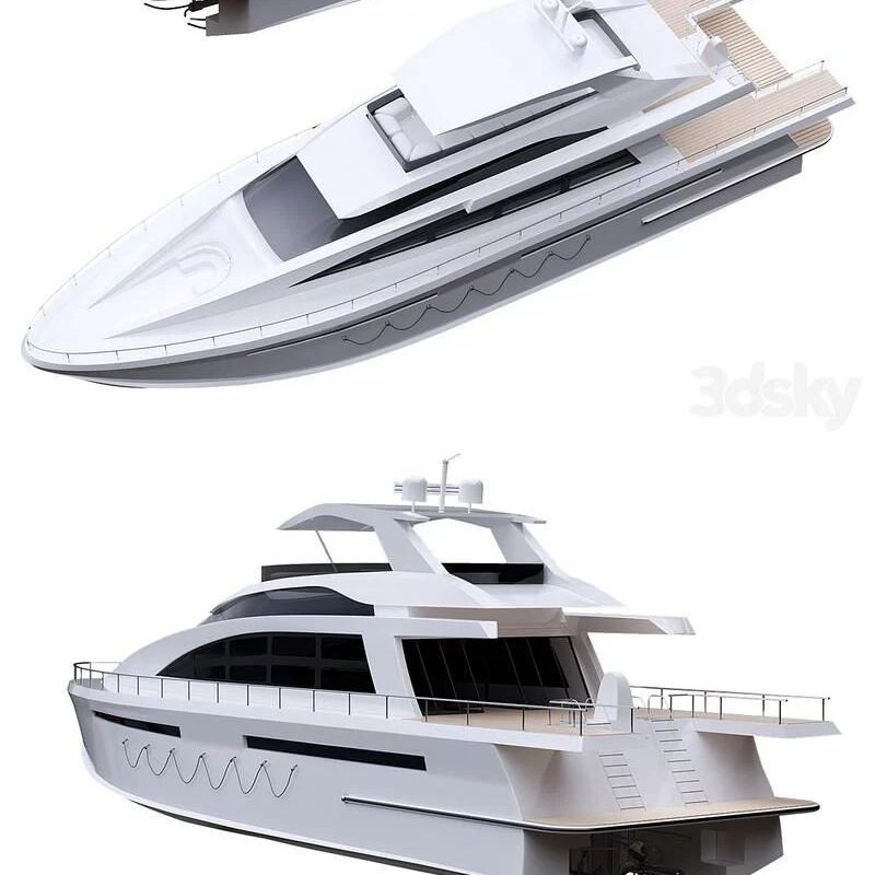 Yacht 3D Model