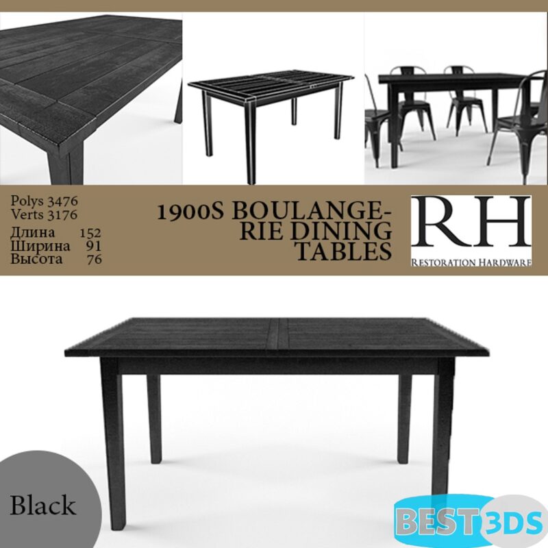 1900S BOULANGERIE DINING TABLES - Ensemble Table et Chaises Moderne
