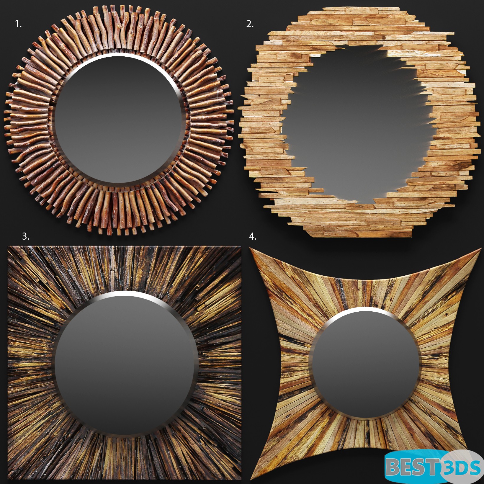 Pack model 3D- Miroir – Image 3