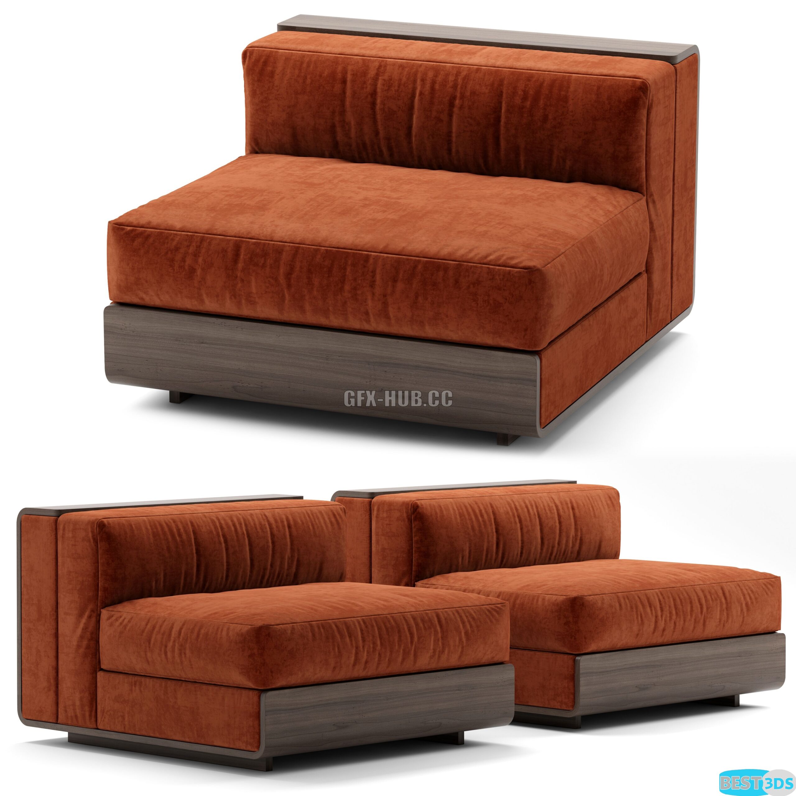 Pack model 3D- Sièges Moelleux – Image 5