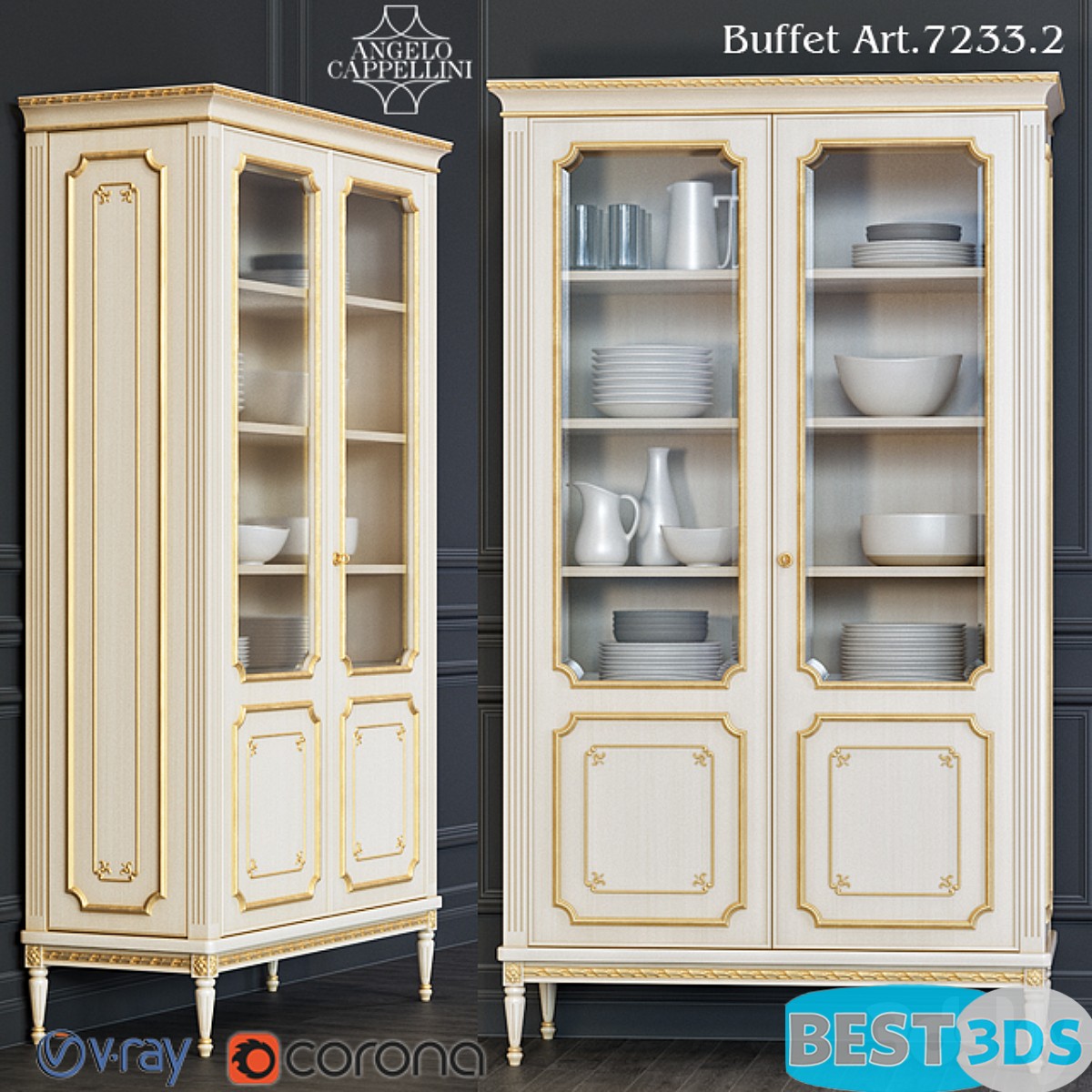 Pack model 3D- Armoires Et Vitrines – Image 3