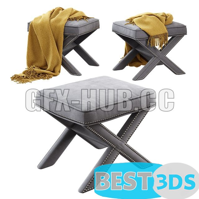 Modèle 3D optimisé - Abbyson X-Bench