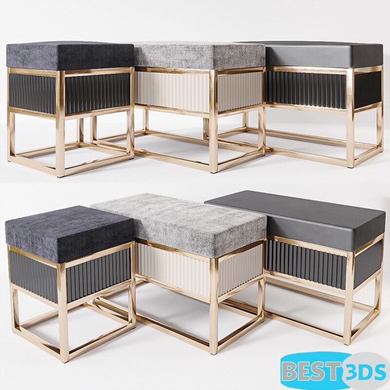 Modèle 3D optimisé - Abbyson X-Bench (Copie)