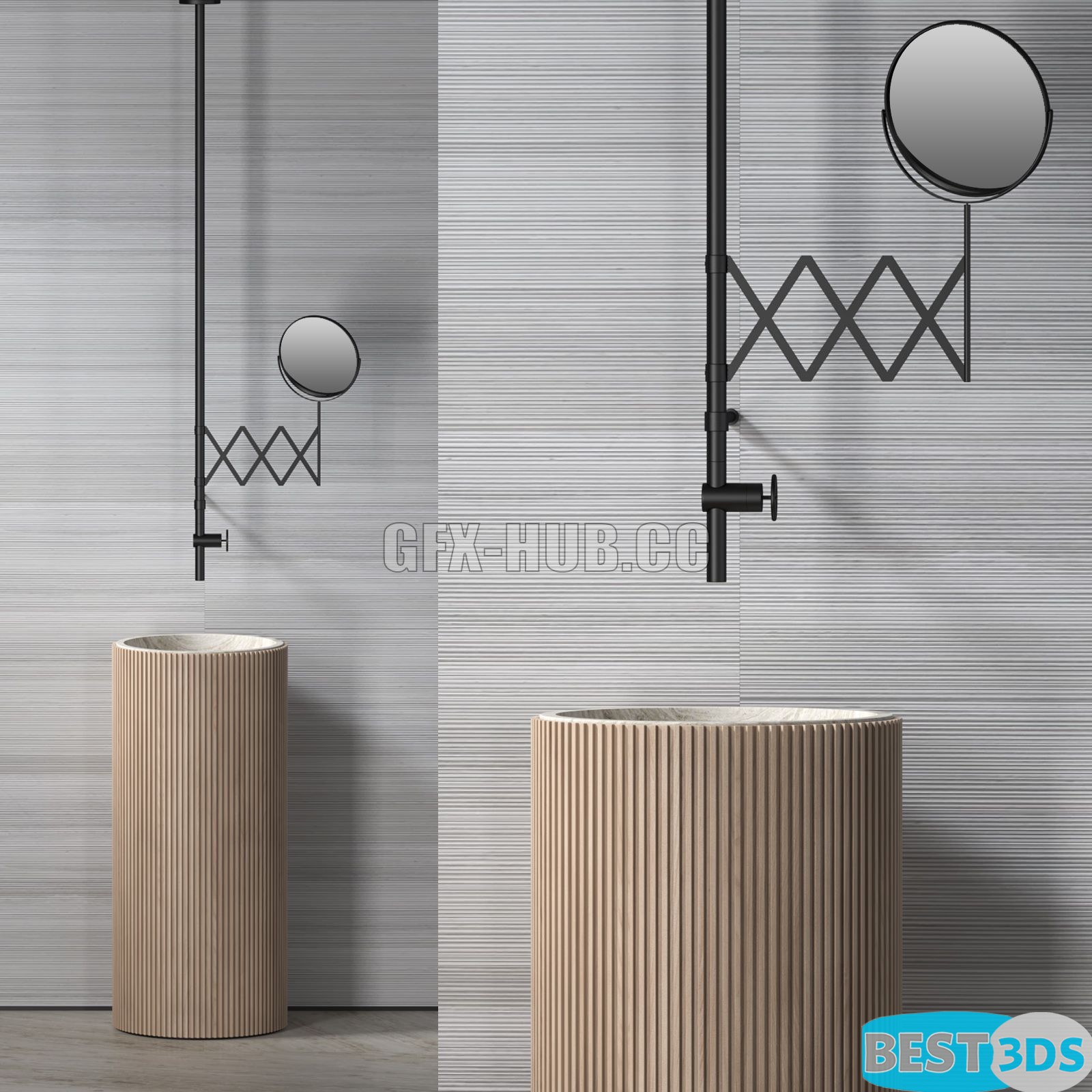 Pack model 3D- Lavabo – Image 3
