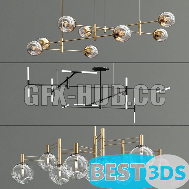 Pack model 3D- Eclairage De Plafond – Image 233