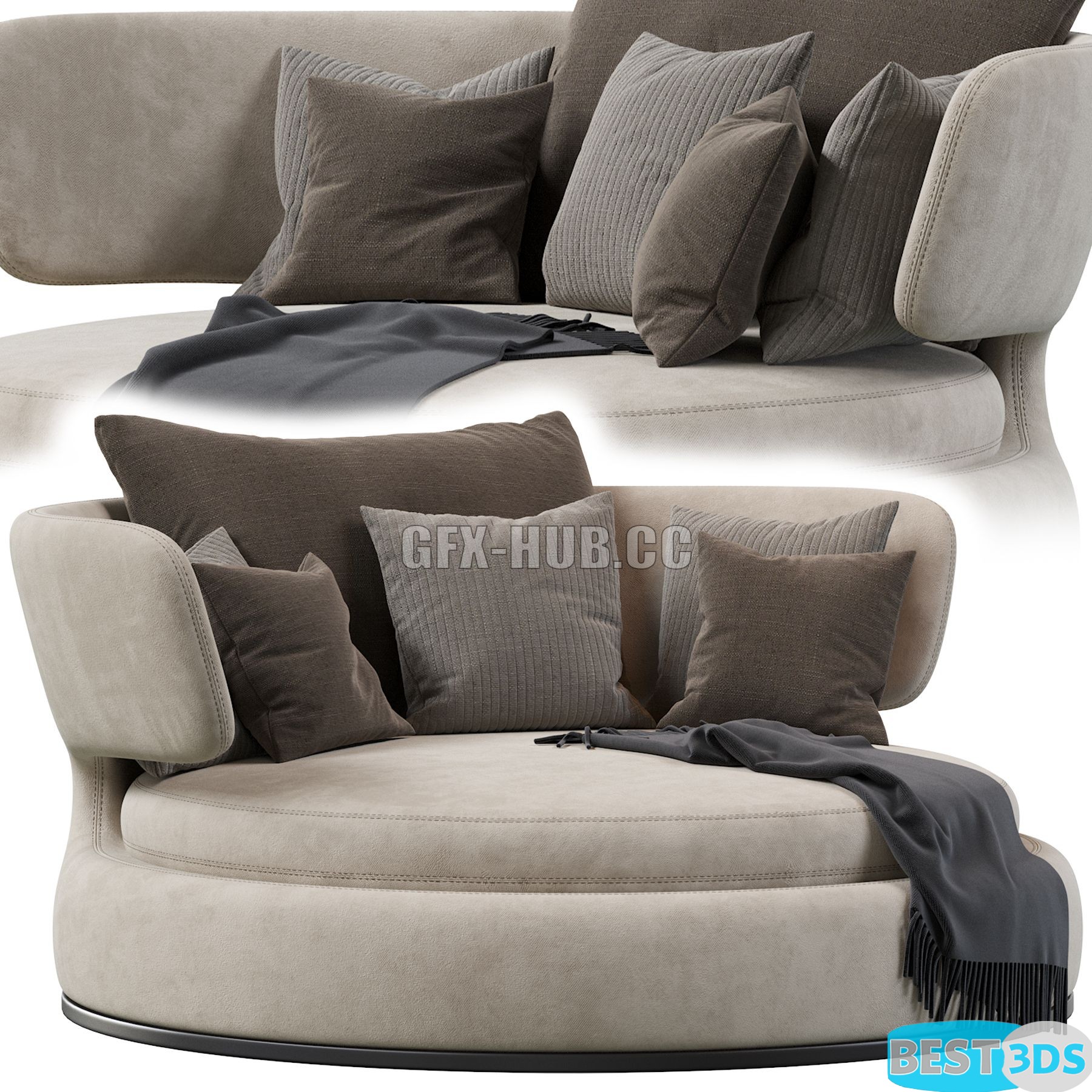 Pack model 3D- Sièges Moelleux – Image 10