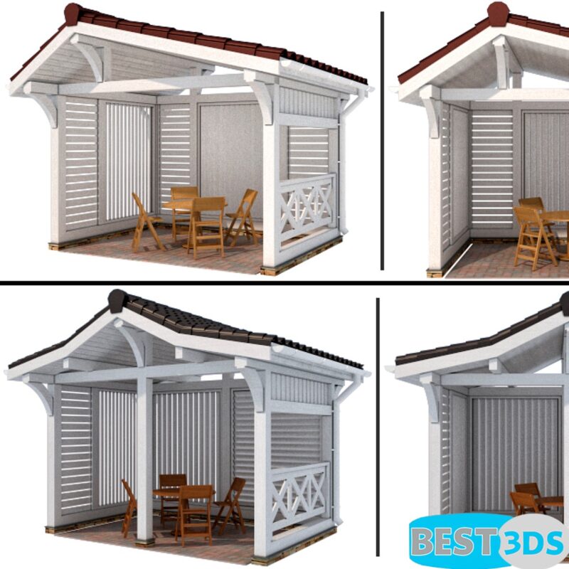 Tonnelle moderne – 2 variantes