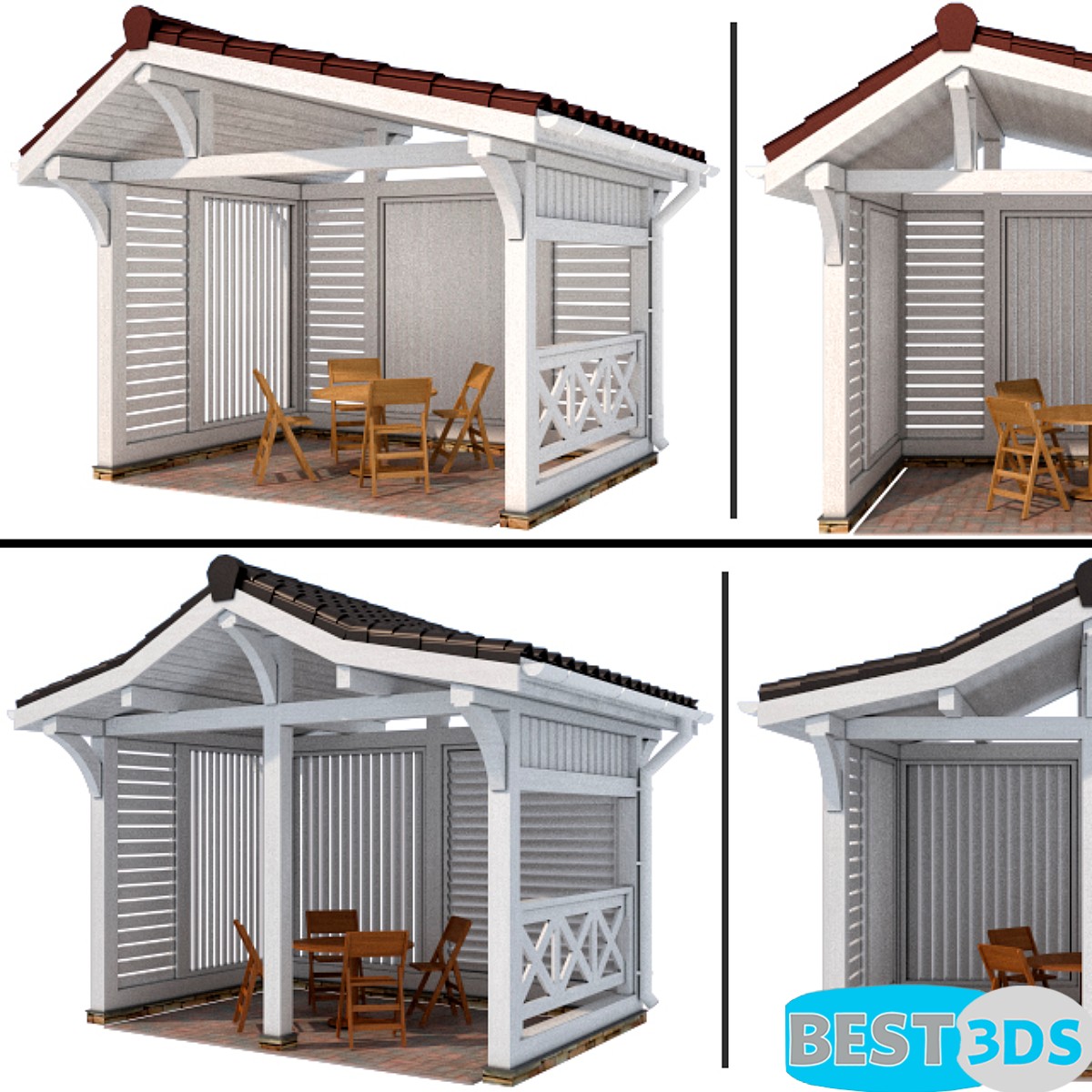 Tonnelle moderne – 2 variantes