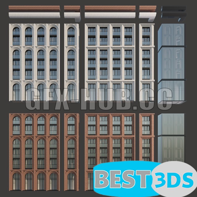 Façades architecturales modernes – 3 types