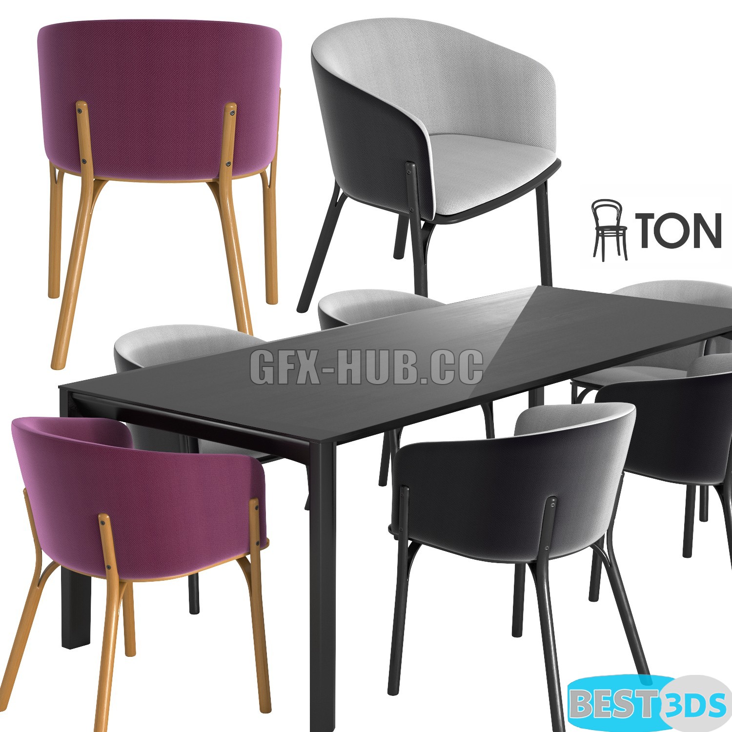 Pack model 3D- Tables Et Chaises – Image 191