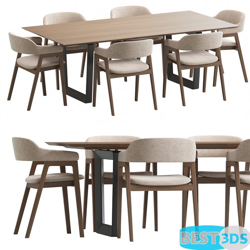 Article Savis chair and Bolero table - Ensemble Table et Chaises Moderne