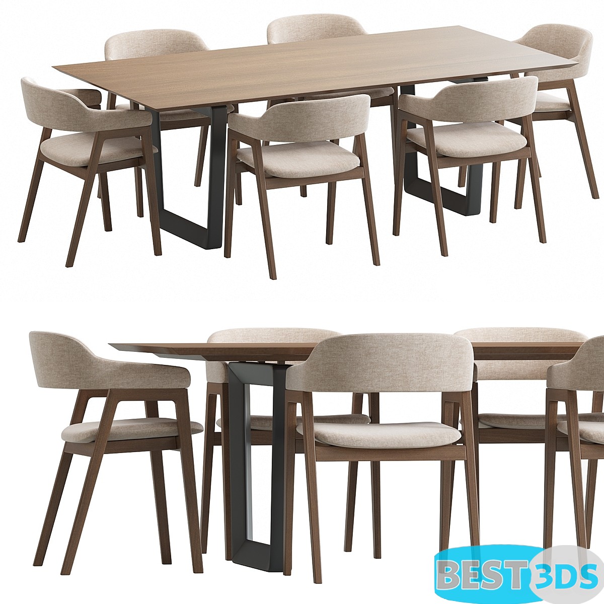 Article Savis chair and Bolero table - Ensemble Table et Chaises Moderne