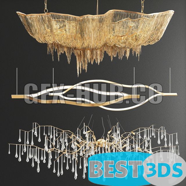 Pack model 3D- Eclairage De Plafond – Image 223