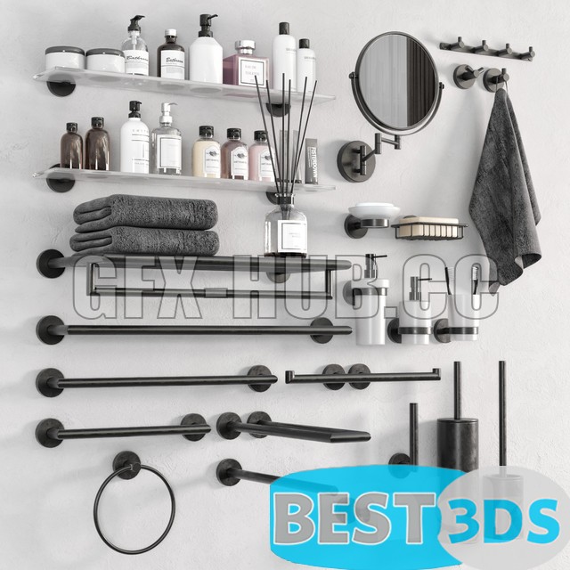 Pack model 3D- Accessoires de salle de bain – Image 35