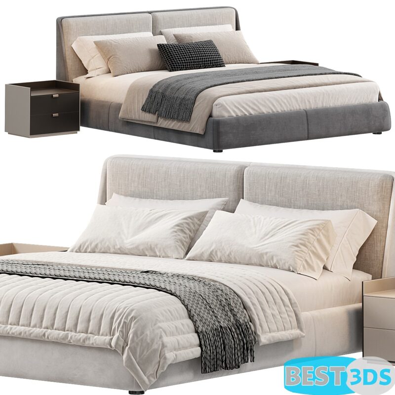 BEND Bed by Ditreitalia - Modèle 3D Optimisé