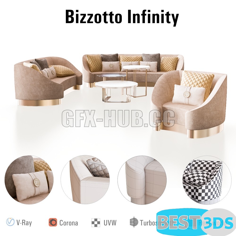 Pack model 3D- Canapé – Image 322