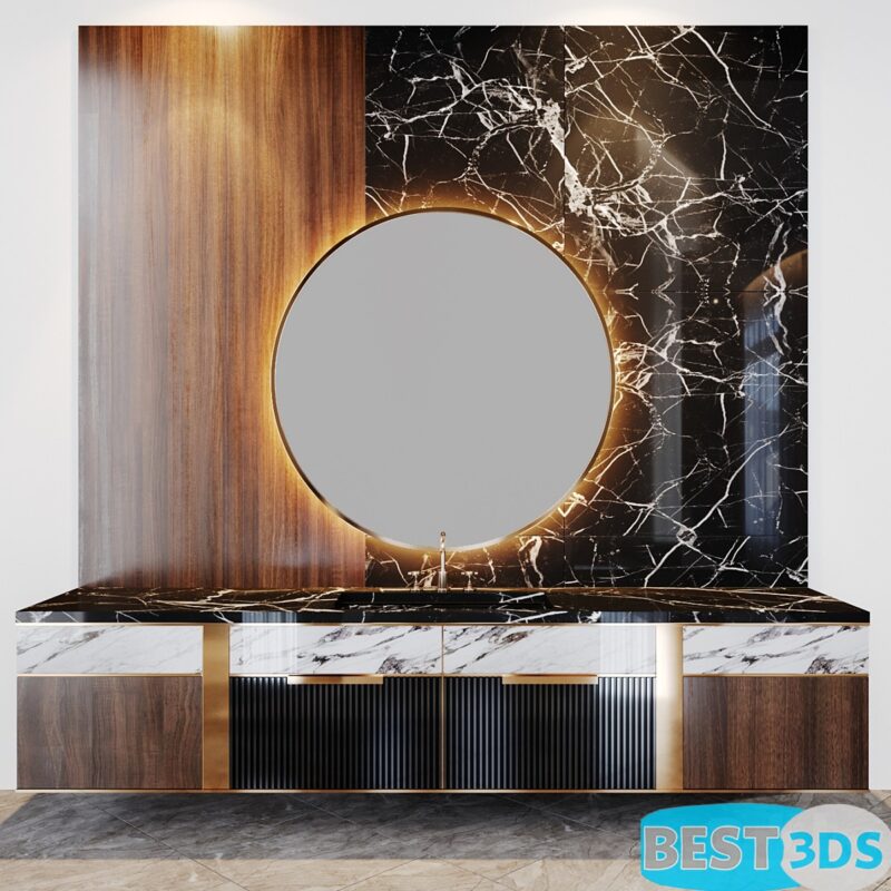 Pack model 3D-Meubles De Salle De Bain