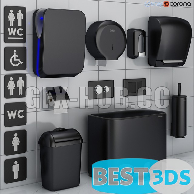 Pack model 3D- Accessoires de salle de bain – Image 21