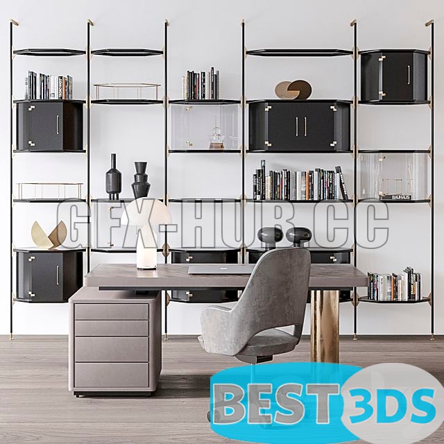 Pack model 3D- Mobilier De Bureau – Image 9
