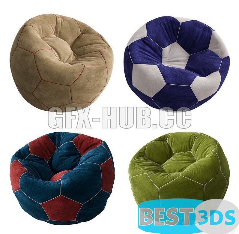 Set de poufs Ball