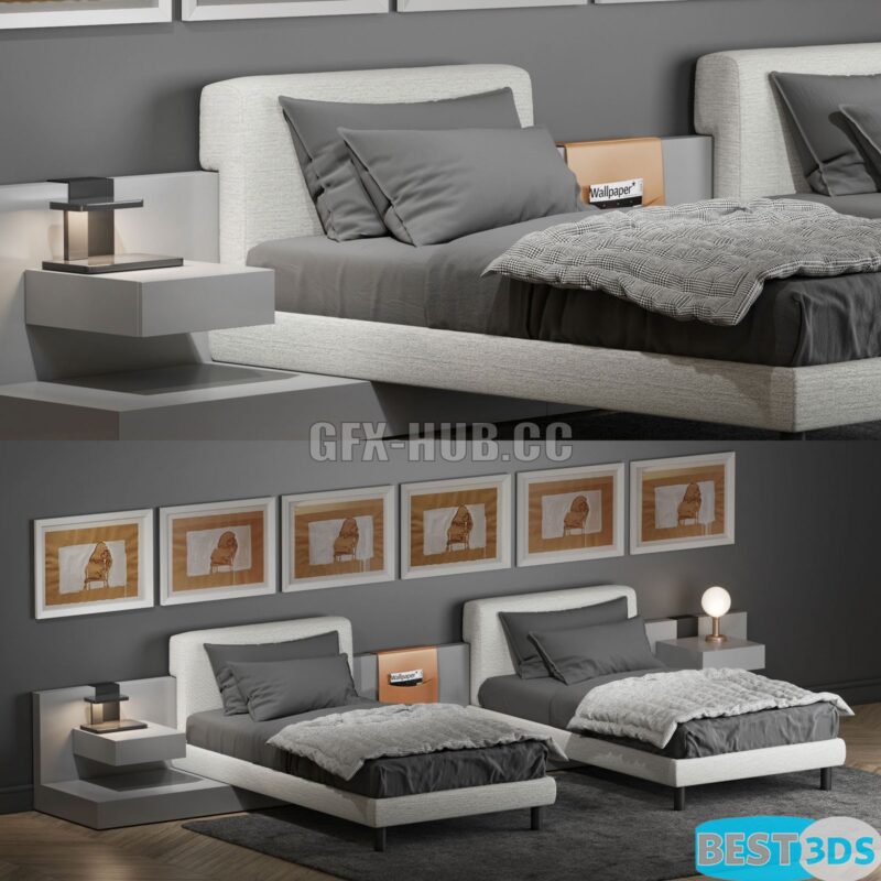 Lit Moderne Meridiani Cliff 2