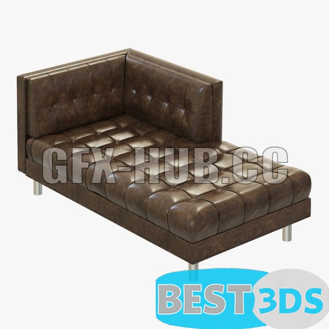 Modèle 3D optimisé - Bernhardt Chaise