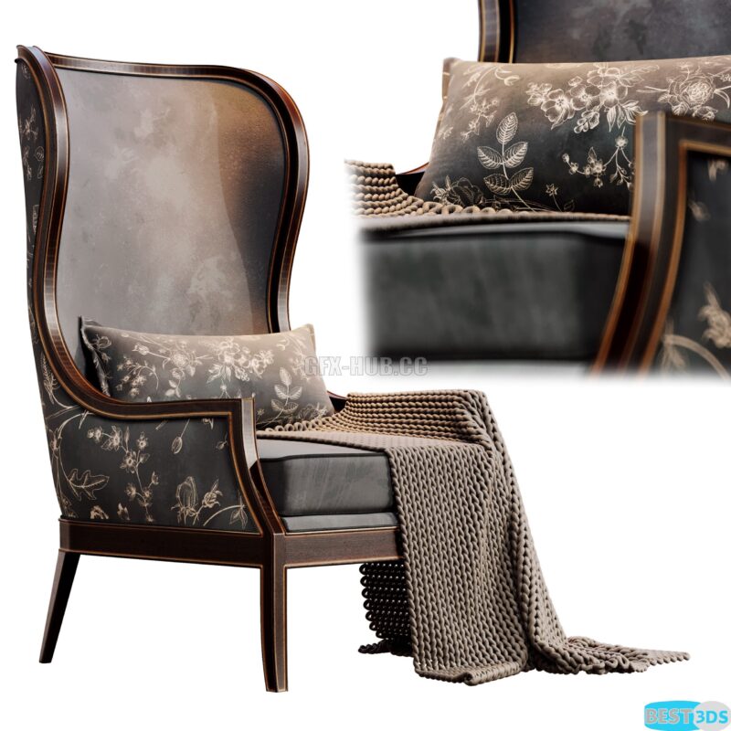Fauteuil Beverly Colette (avec plaid)