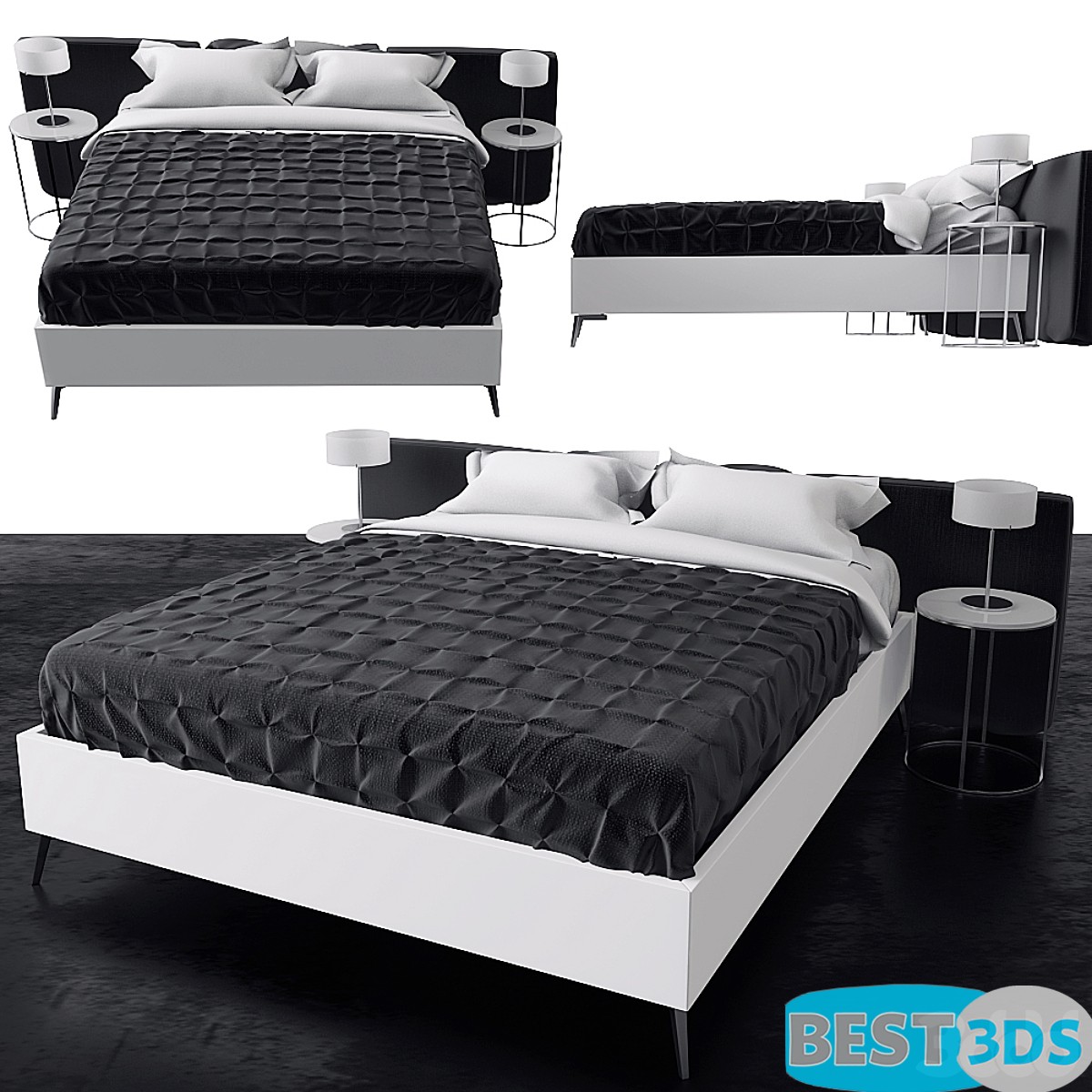 BoConcept Lugano bed - Modèle 3D Optimisé