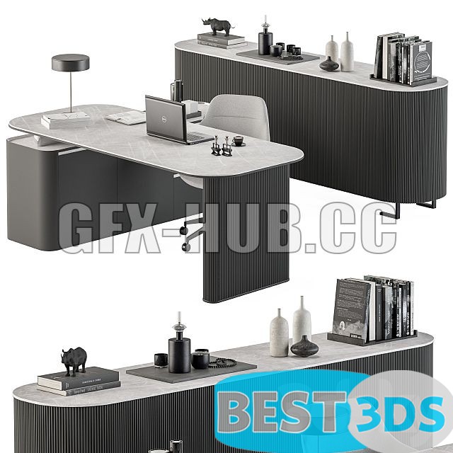 Pack model 3D- Mobilier De Bureau – Image 12