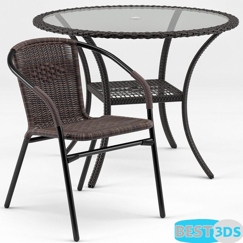 Brigance Bistro - Ensemble Table et Chaises Moderne