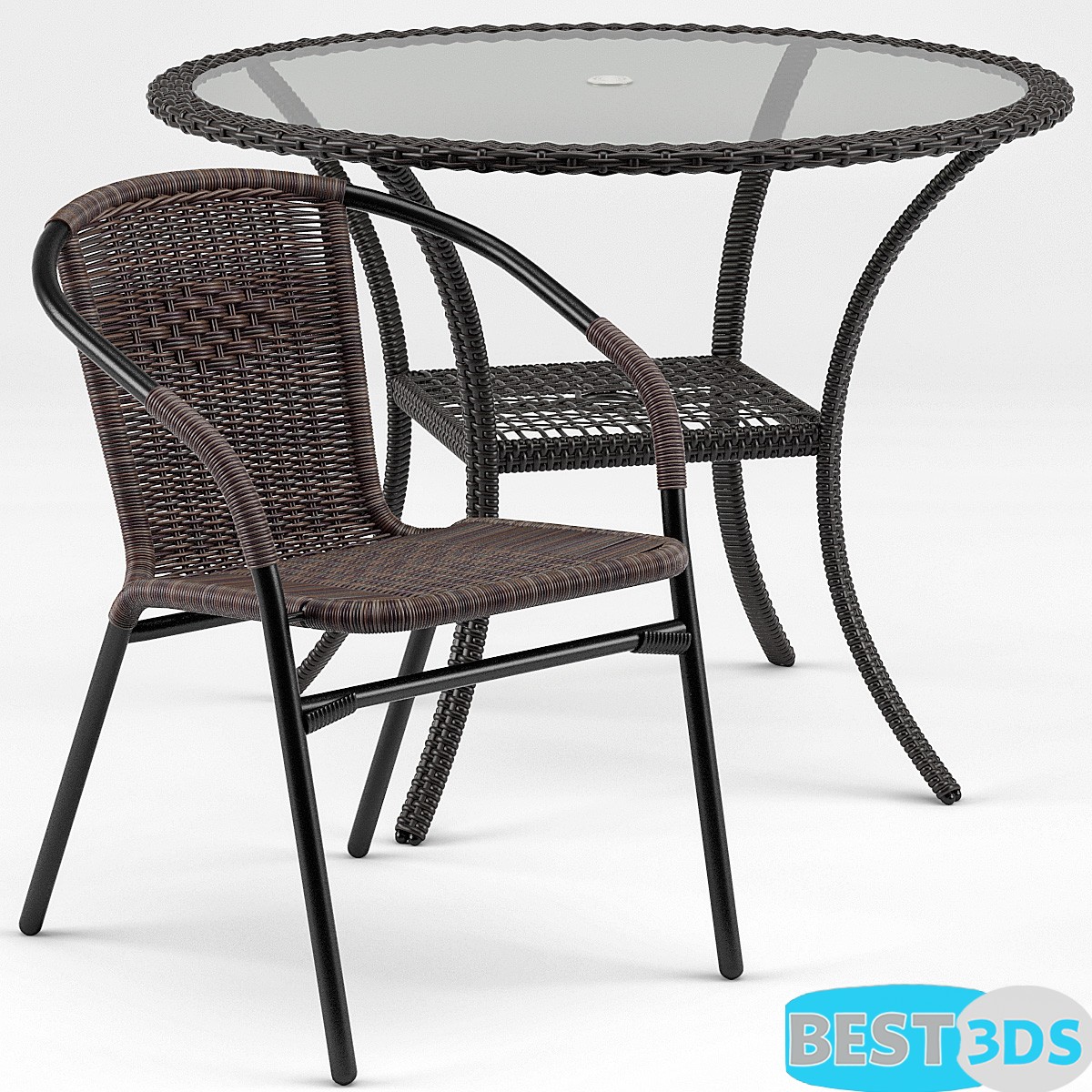 Brigance Bistro - Ensemble Table et Chaises Moderne