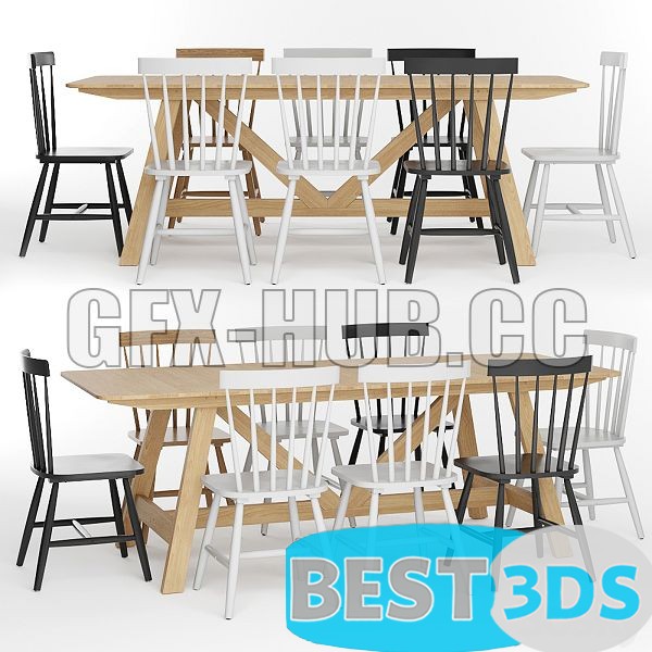 Pack model 3D- Tables Et Chaises – Image 179