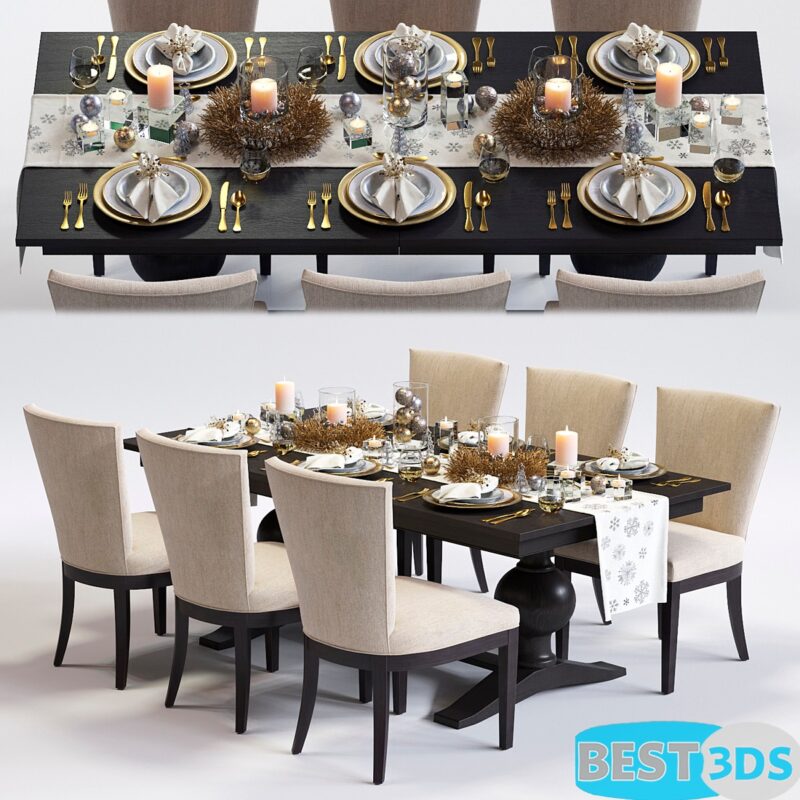 C & B Clayton - Ensemble Table et Chaises Moderne