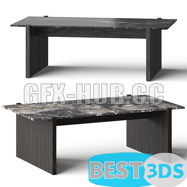 Table basse Russell noire – CB2
