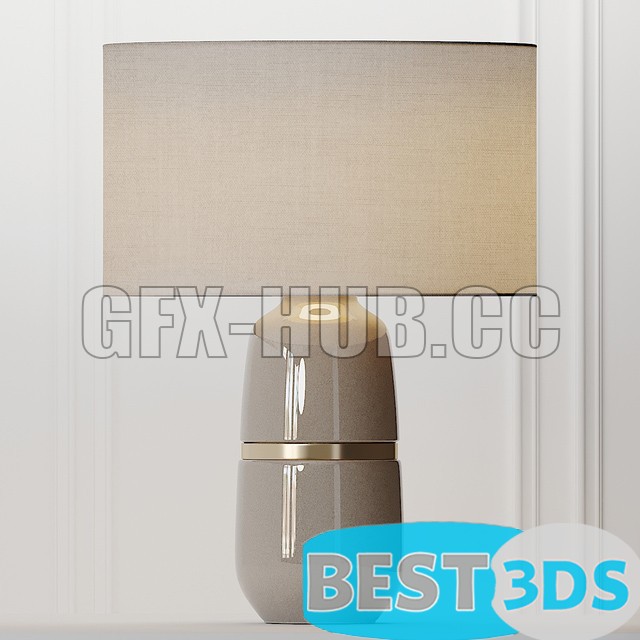 COX & COX Banded Ceramic Classic style de table Lampe