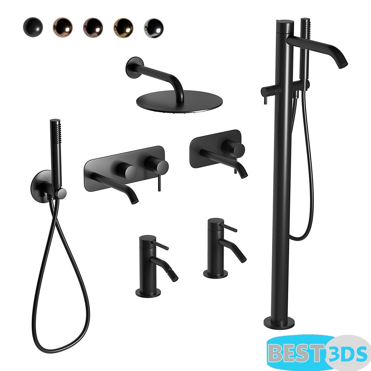 Pack model 3D- Accessoires de salle de bain – Image 51