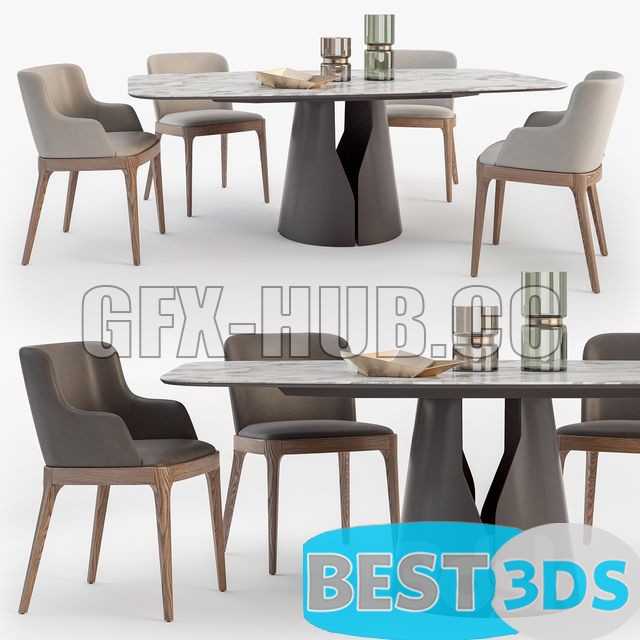 Pack model 3D- Tables Et Chaises – Image 171
