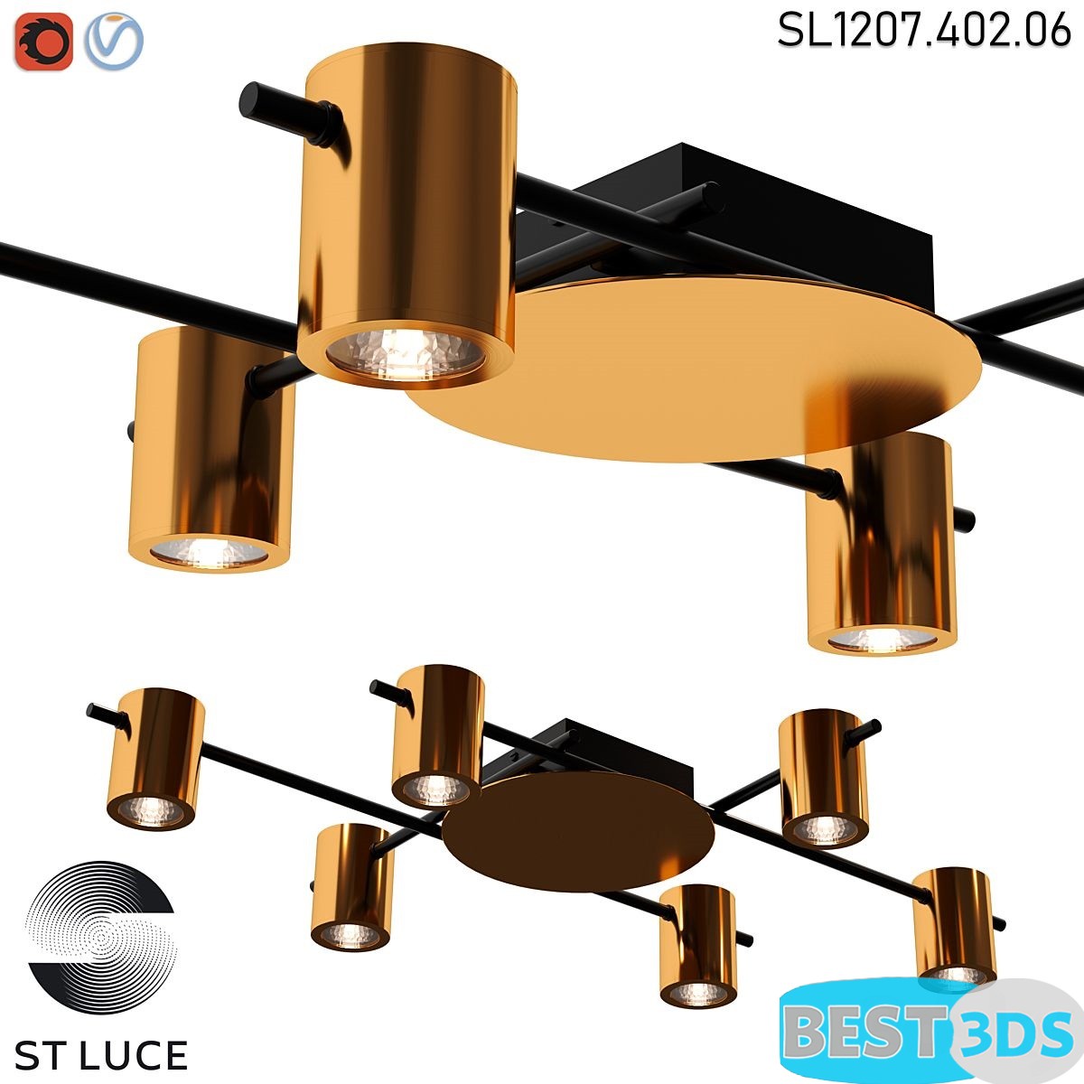 Pack model 3D- Eclairage De Plafond – Image 204