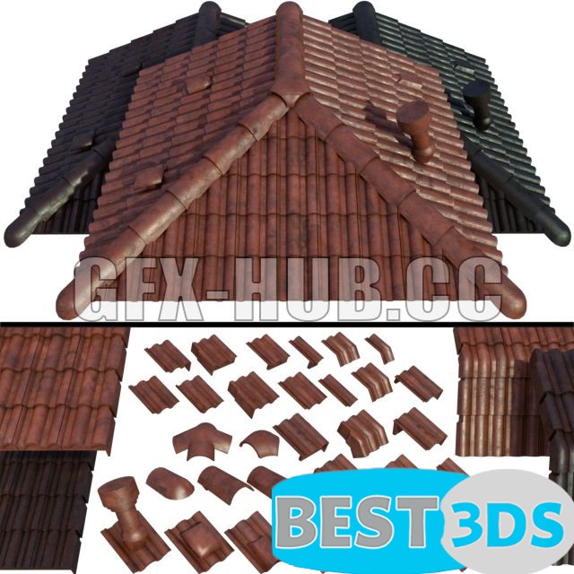 Tuiles de toiture en céramique