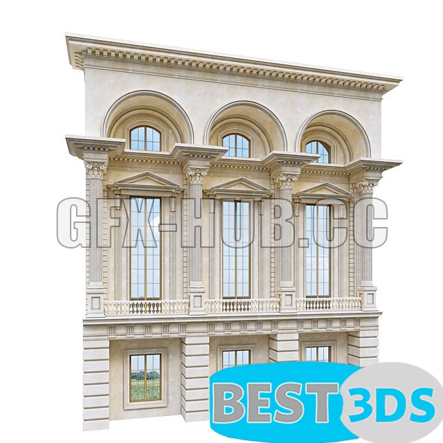 Élément de façade classique