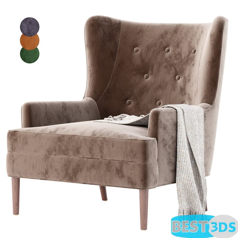 Fauteuil rembourré Clermont