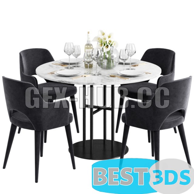 Modèle 3D Coco Republic Flex Dining Table