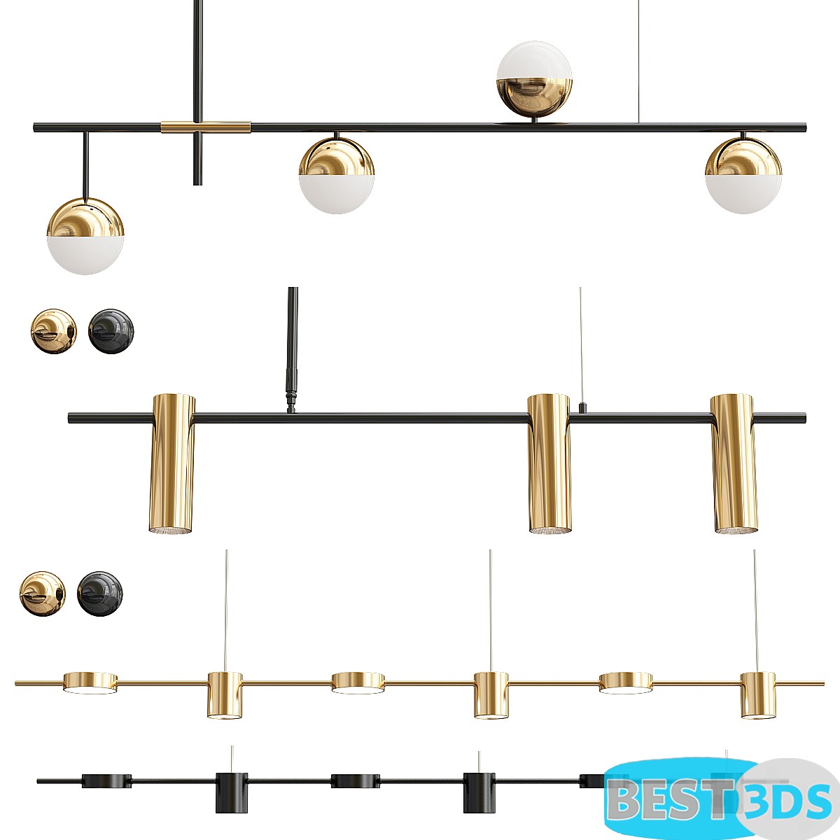 Pack model 3D- Eclairage De Plafond – Image 171