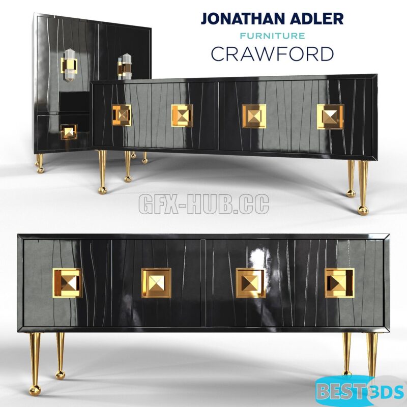 Console et meuble Crawford – Jonathan Adler