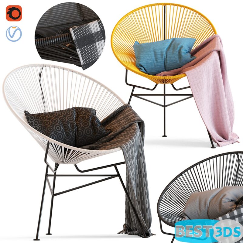 Modèle 3D - Cult Furniture Armando Chair