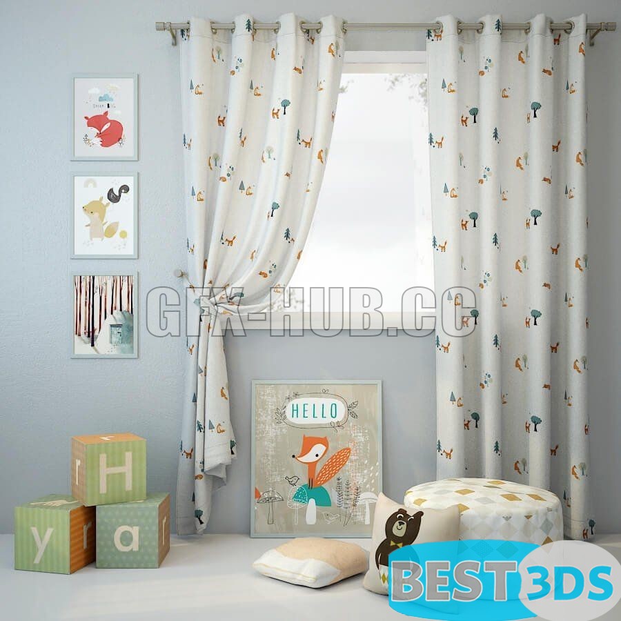 Pack model 3D- Rideau – Image 33