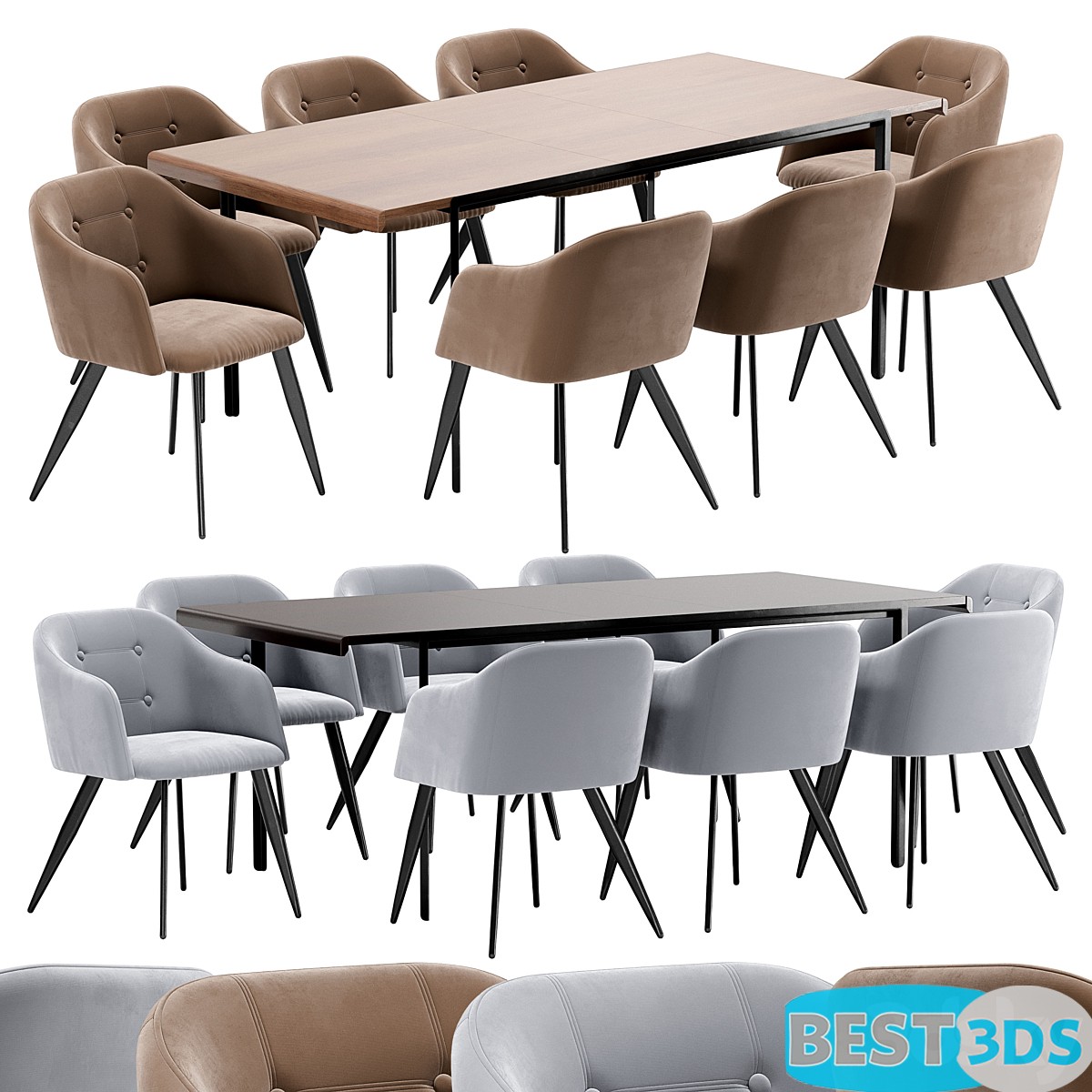 Pack model 3D- Tables Et Chaises – Image 151